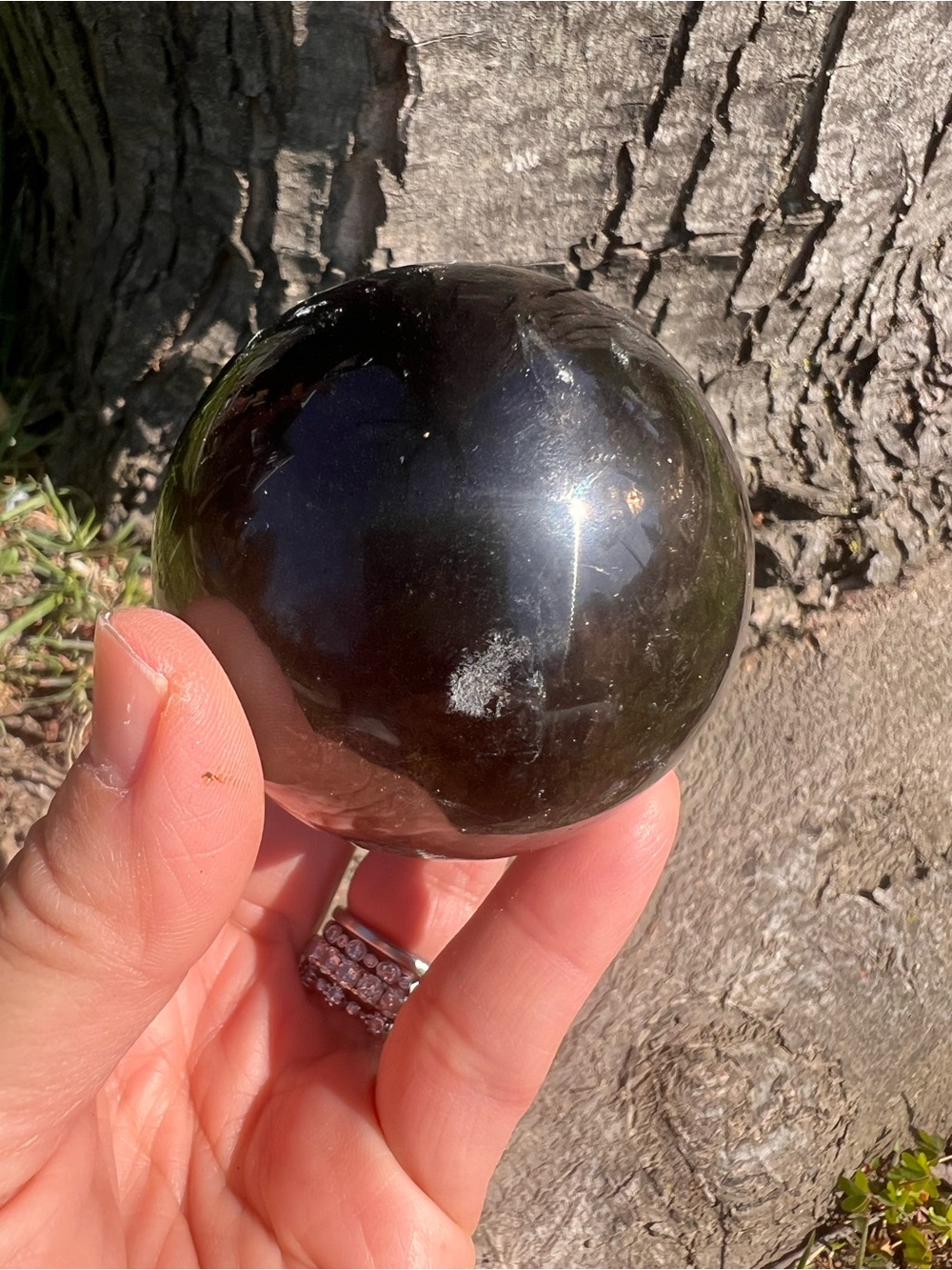 Smoky (8) garden quartz Sphere | crystal